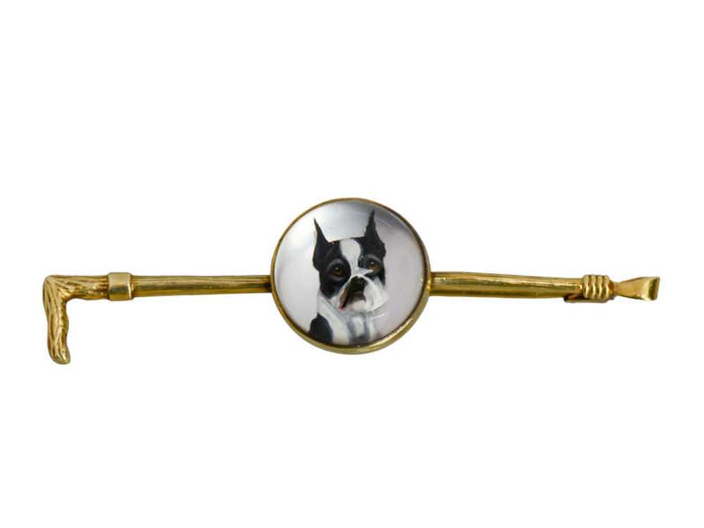 Boston Terrier Essex Crystal Brooch - image 3