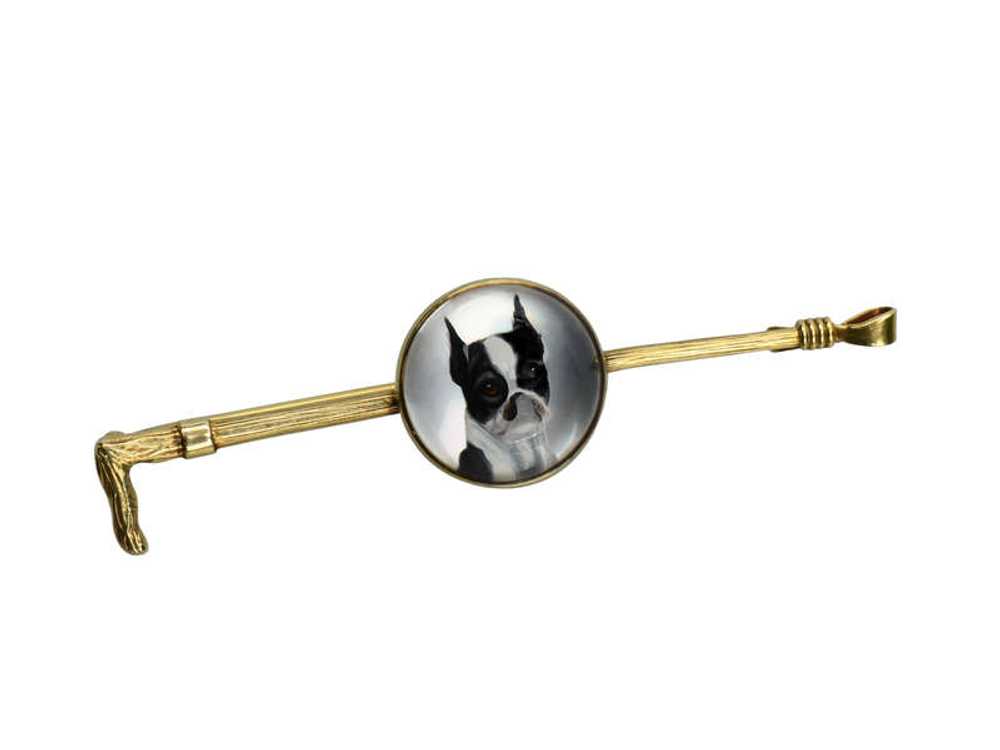 Boston Terrier Essex Crystal Brooch - image 6