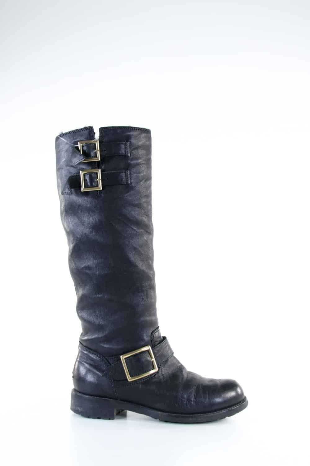 Circular Clothing Bottes en cuir Jimmy Choo noir.… - image 1