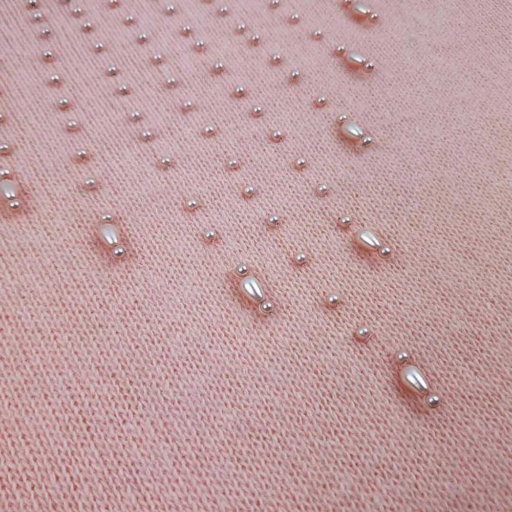 Angora wool sweater - Pastel powder pink fluffy a… - image 5