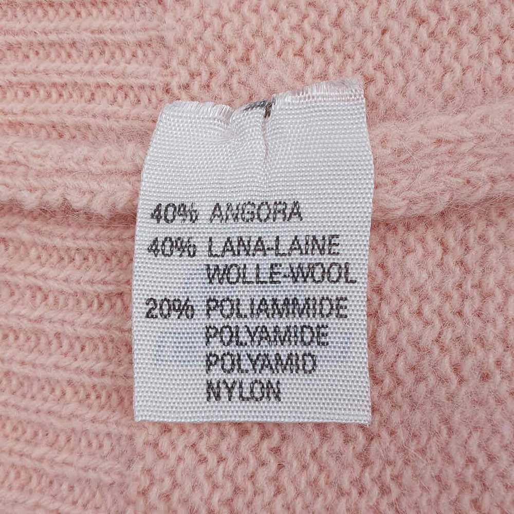 Angora wool sweater - Pastel powder pink fluffy a… - image 6