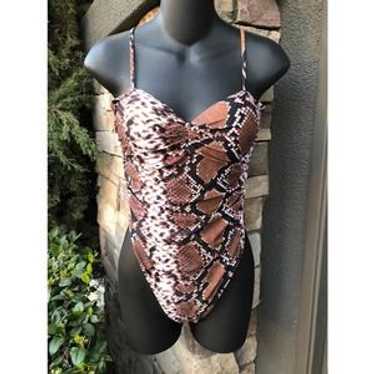 Matte Collection Python Bathing Suit | Medium - image 1