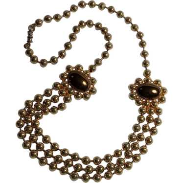 Remy Dis Paris necklace chunky ball chain swags - image 1