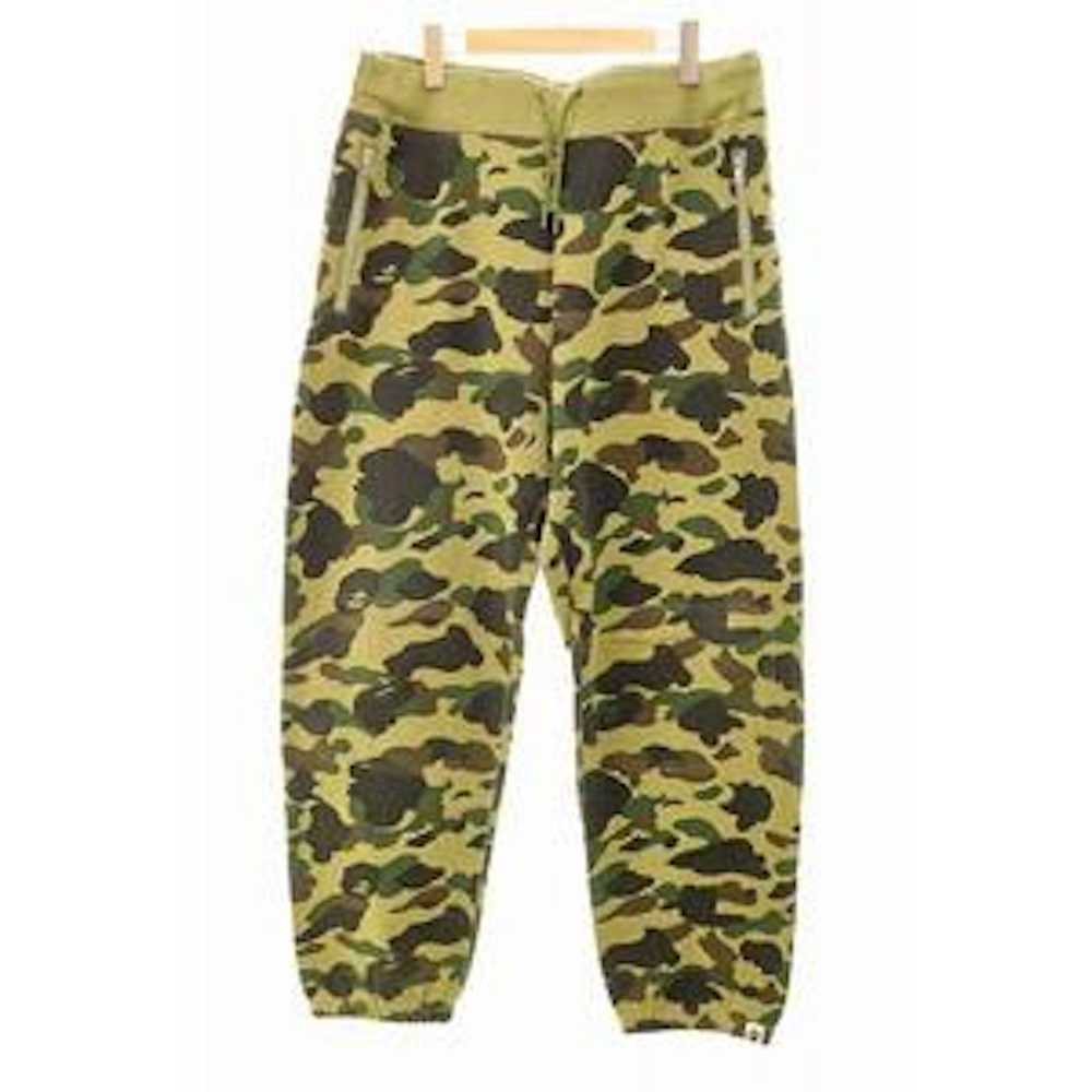 Bape Bape 1st Camo zip pocket sweat pants - image 1