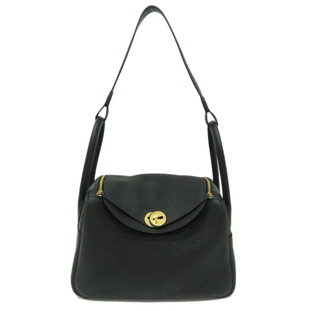 Hermes Hermes Lindy 26 Black Handbag Taurillon Wo… - image 1