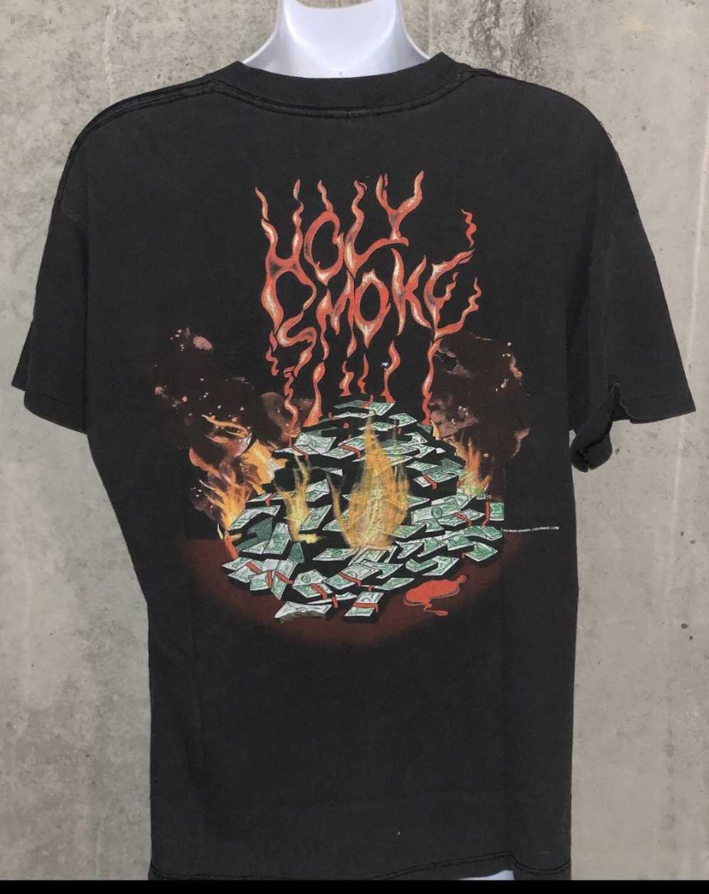 Vintage 1990 IRON MAIDEN- “HOLY SMOKE” MADE IN US… - image 3