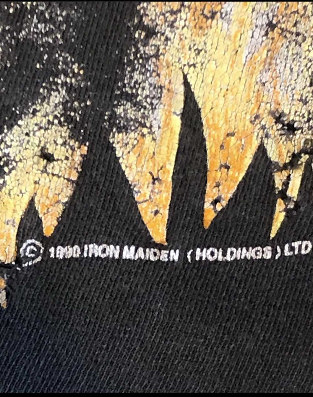 Vintage 1990 IRON MAIDEN- “HOLY SMOKE” MADE IN US… - image 7