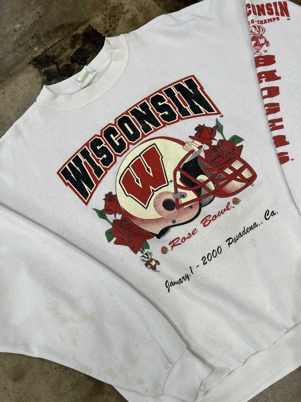 Ncaa × Vintage Vintage 2000 Rose Bowl Wisconsin C… - image 1
