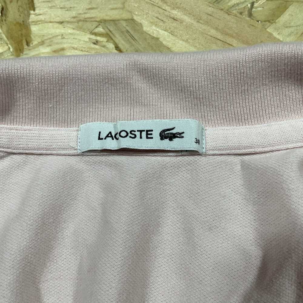 Lacoste × Streetwear Lacoste Pink Button Down Pol… - image 2