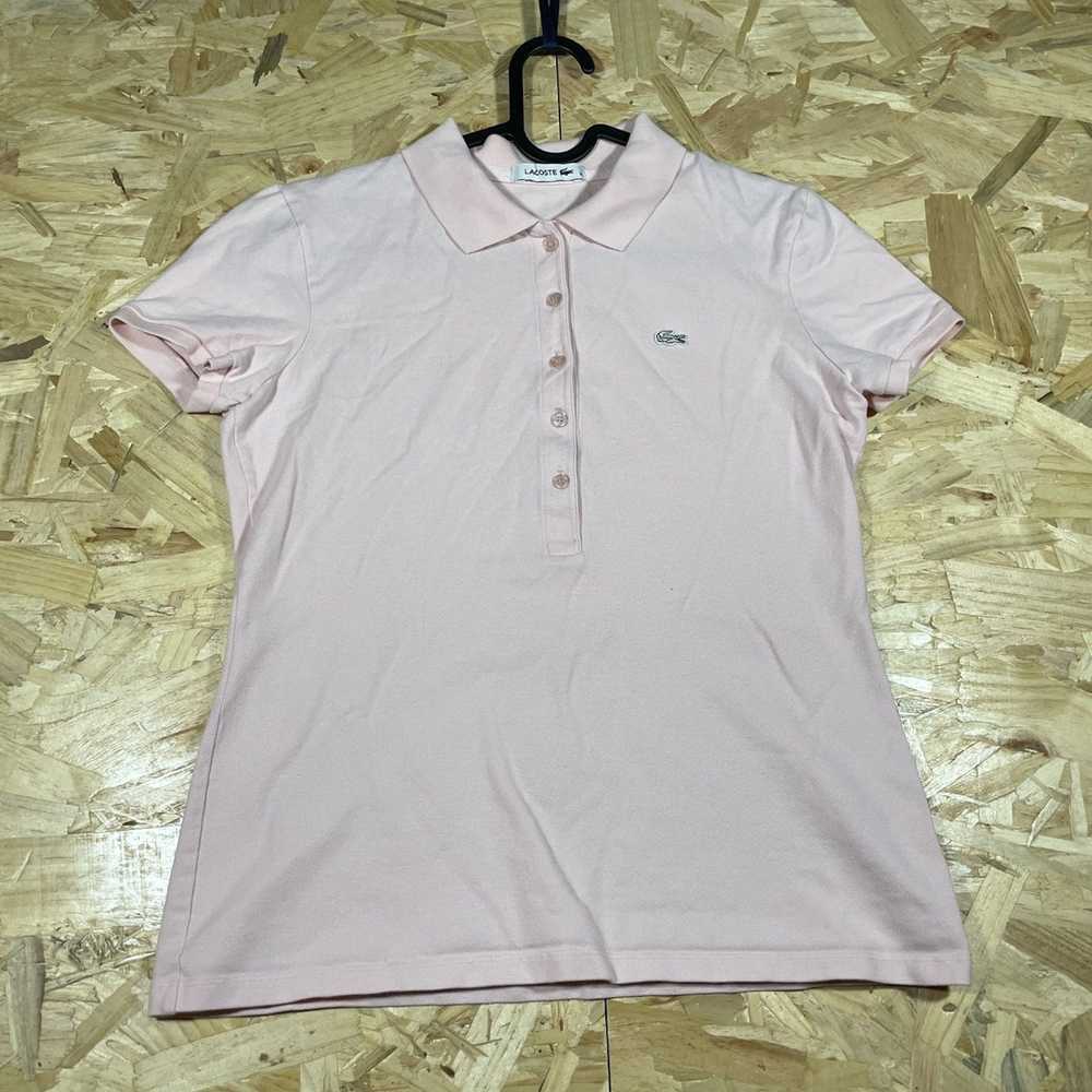 Lacoste × Streetwear Lacoste Pink Button Down Pol… - image 3