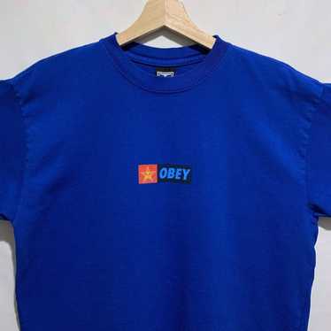 Obey × Vintage Vintage Obey Box Logo Rare T Shirt… - image 1