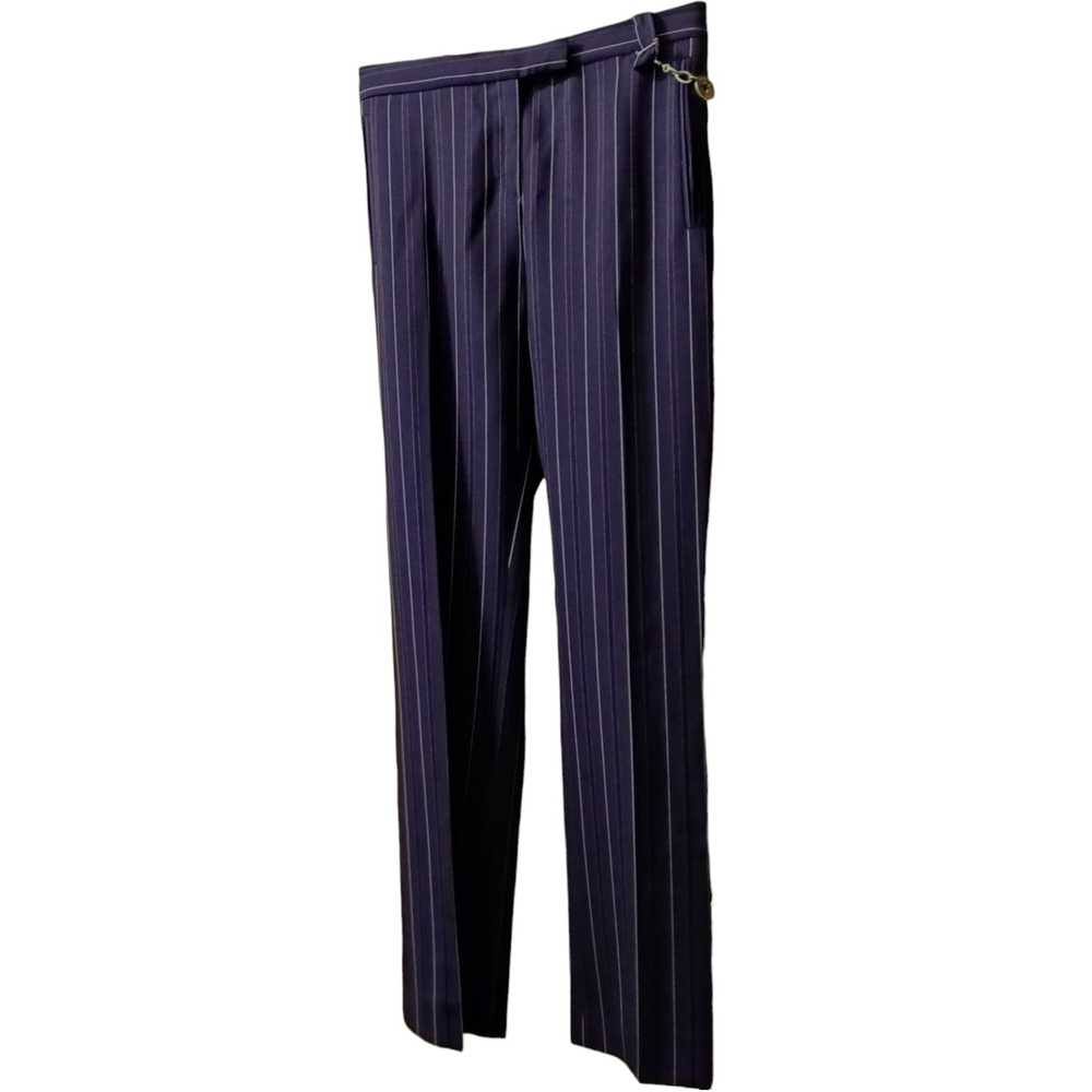 Versace VERSACE Pants Trousers Wool Straight Leg … - image 1