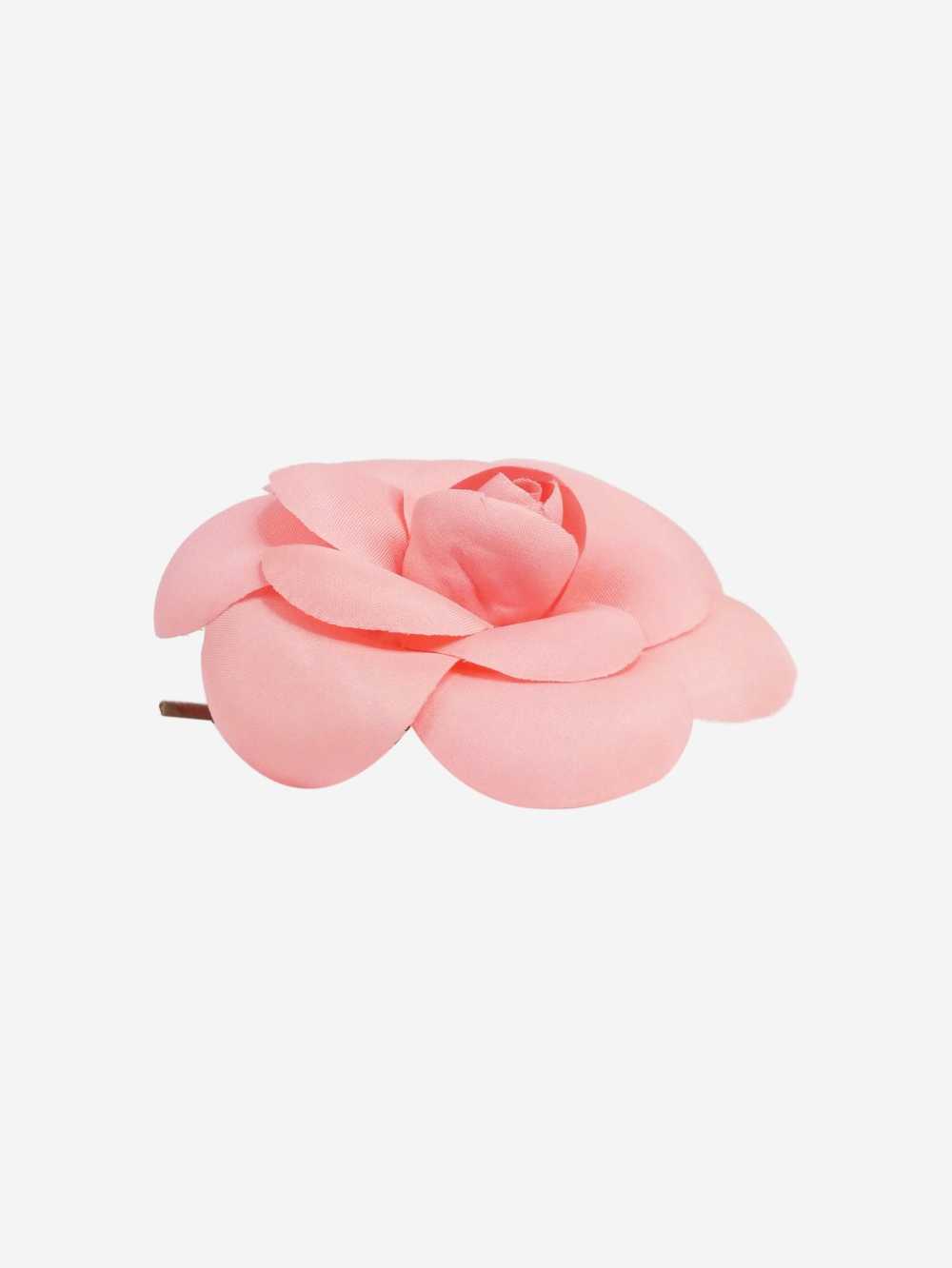 Chanel Pink flower hair clip - image 3