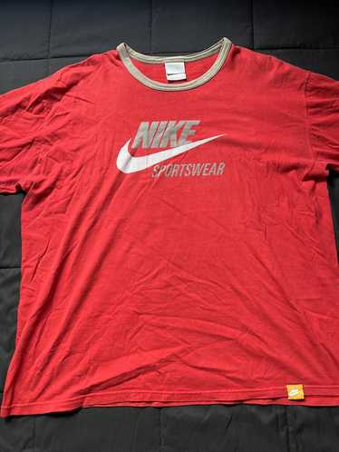 Vintage Nike Sportswear Red & Tan T-Shirt