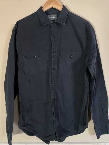 Bonobos Bonobos Black Flannel L/S Shirt, Men's Lar