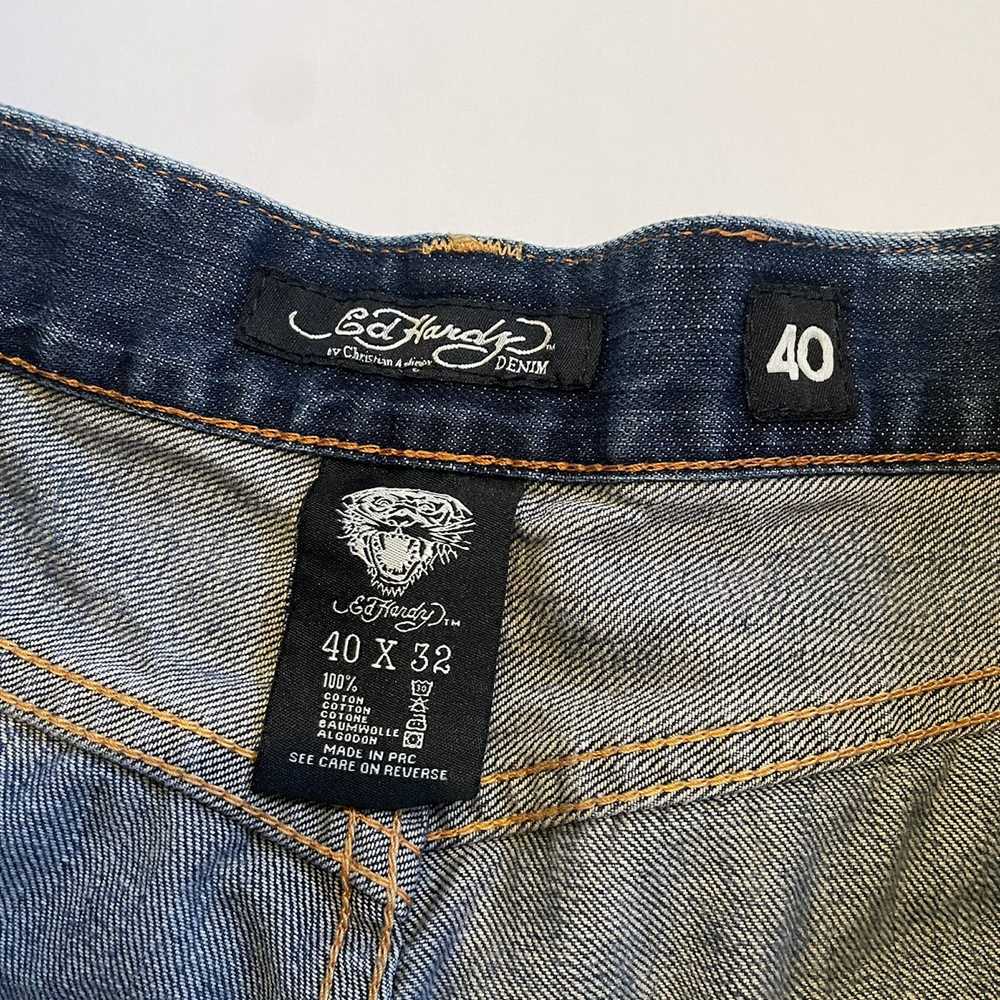 Ed Hardy Y2K Embroidered Ed Hardy Jeans - image 3