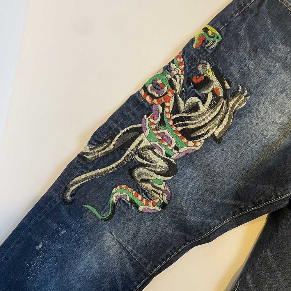 Ed Hardy Y2K Embroidered Ed Hardy Jeans - image 6