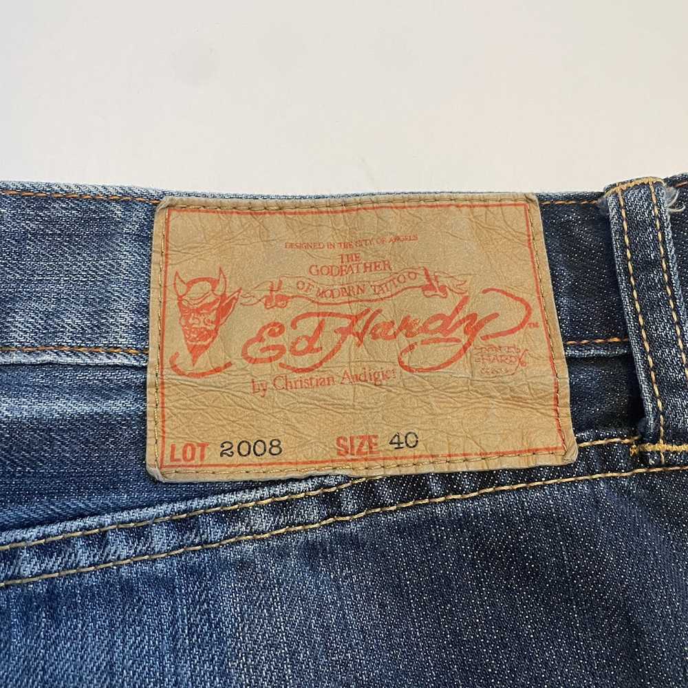 Ed Hardy Y2K Embroidered Ed Hardy Jeans - image 7