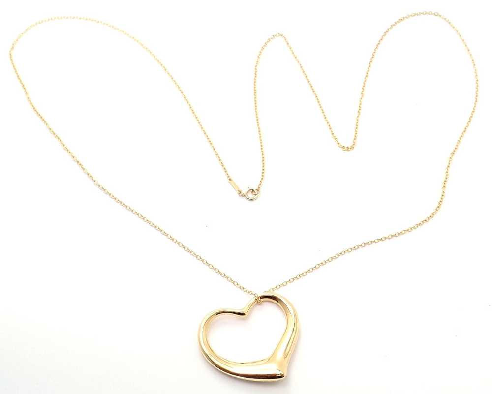 Tiffany & Co. Gold Peretti Extra Large Open Heart… - image 8