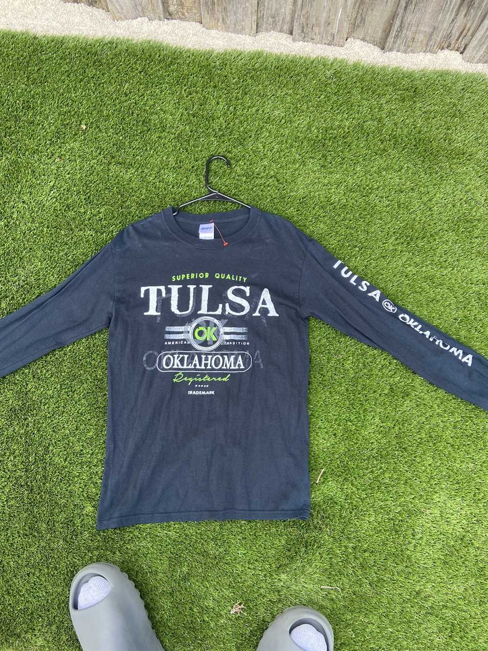 Gildan × Streetwear × Vintage Tulsa Oklahoma Long… - image 1