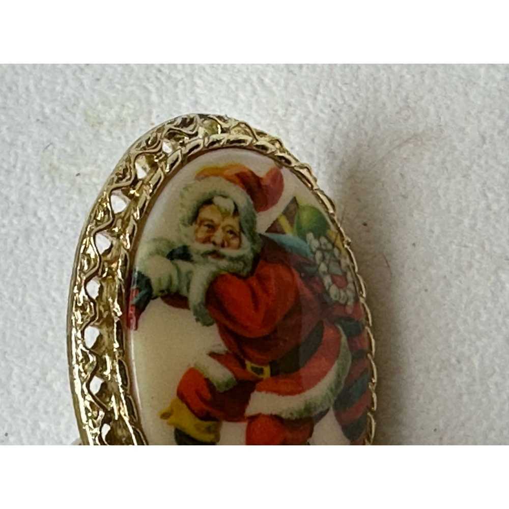 Unknown London Vintage Ceramic Santa with Gift ba… - image 1