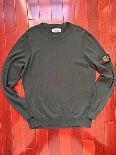 Stone Island Men's Wool Crew Neck Sweater - Green