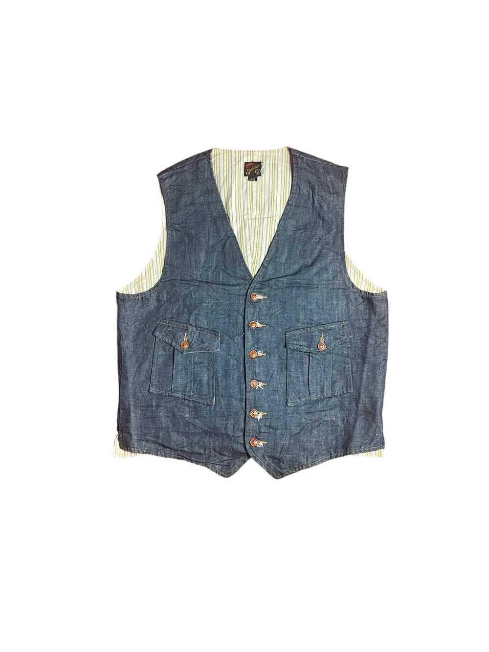 Sugar Cane × Toyo Enterprises Sugar Cane vest denim - Gem