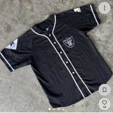 Vintage Starter Raiders Baseball Shirts Big Printed Streetwear 