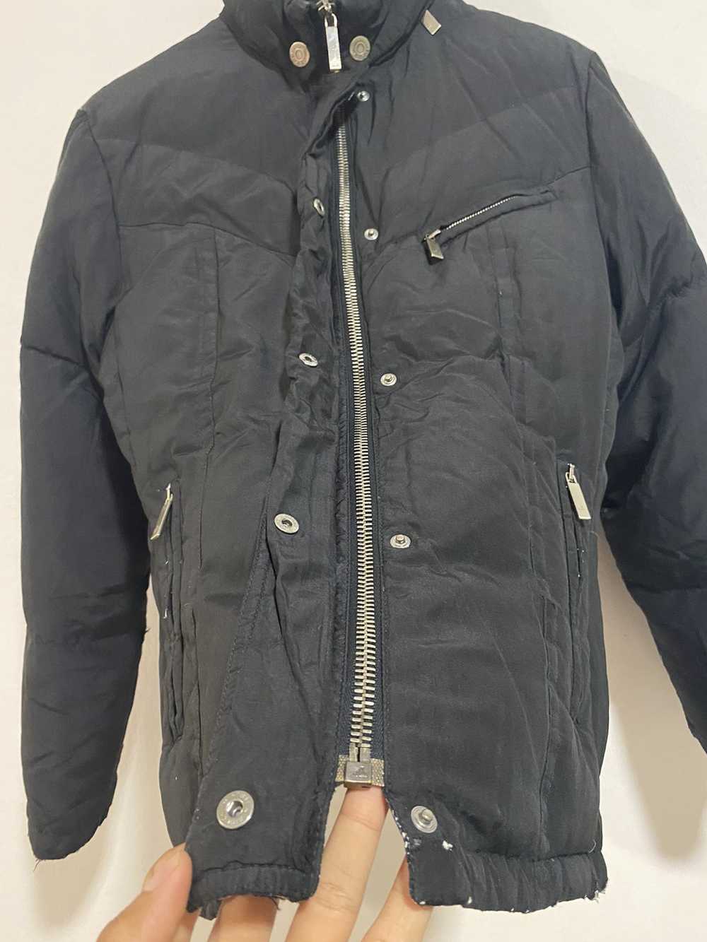 Gucci × Vintage Gucci Black Silk Puffer Coat - image 11