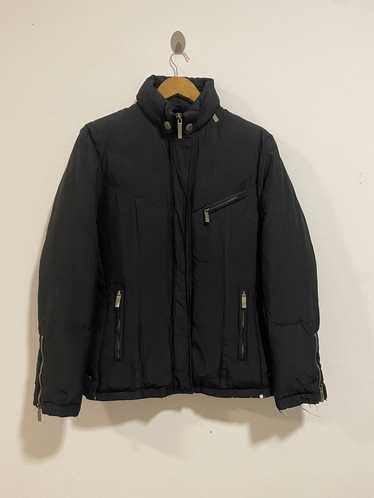 Gucci × Vintage Gucci Black Silk Puffer Coat - image 1