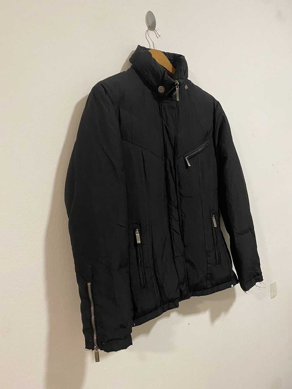 Gucci × Vintage Gucci Black Silk Puffer Coat - image 2