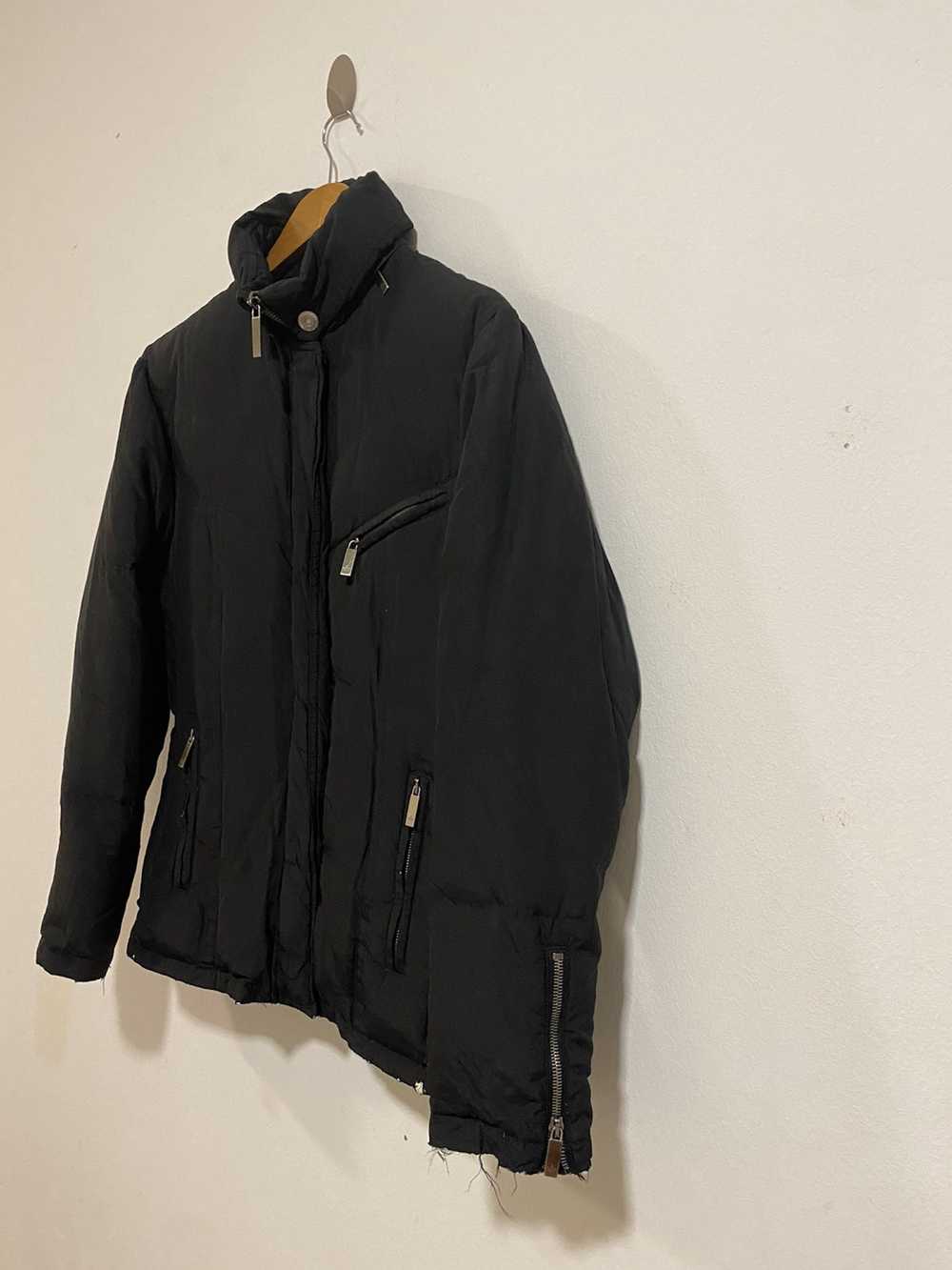 Gucci × Vintage Gucci Black Silk Puffer Coat - image 3