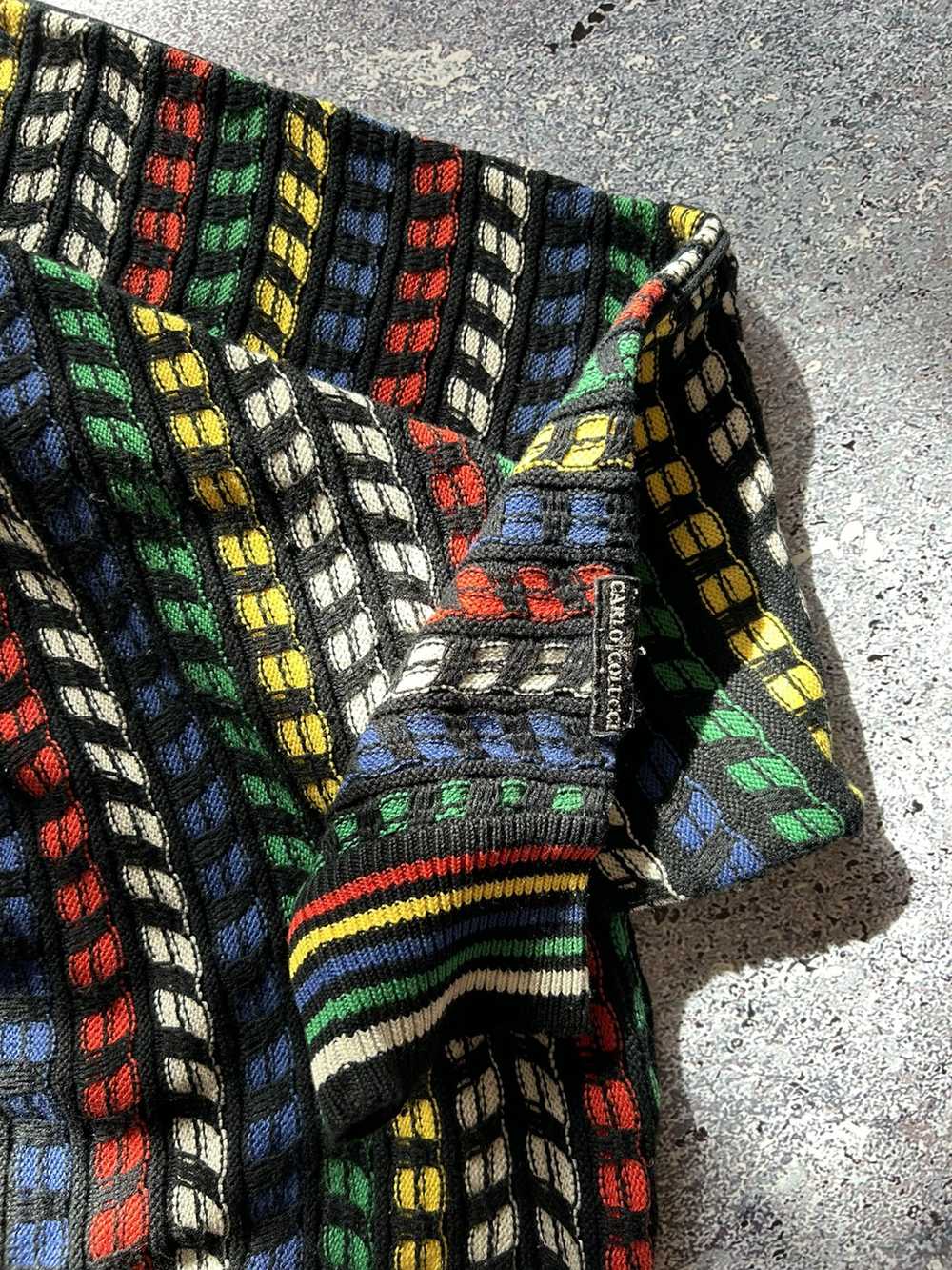 Carlo Colucci × Coloured Cable Knit Sweater × Coo… - image 4