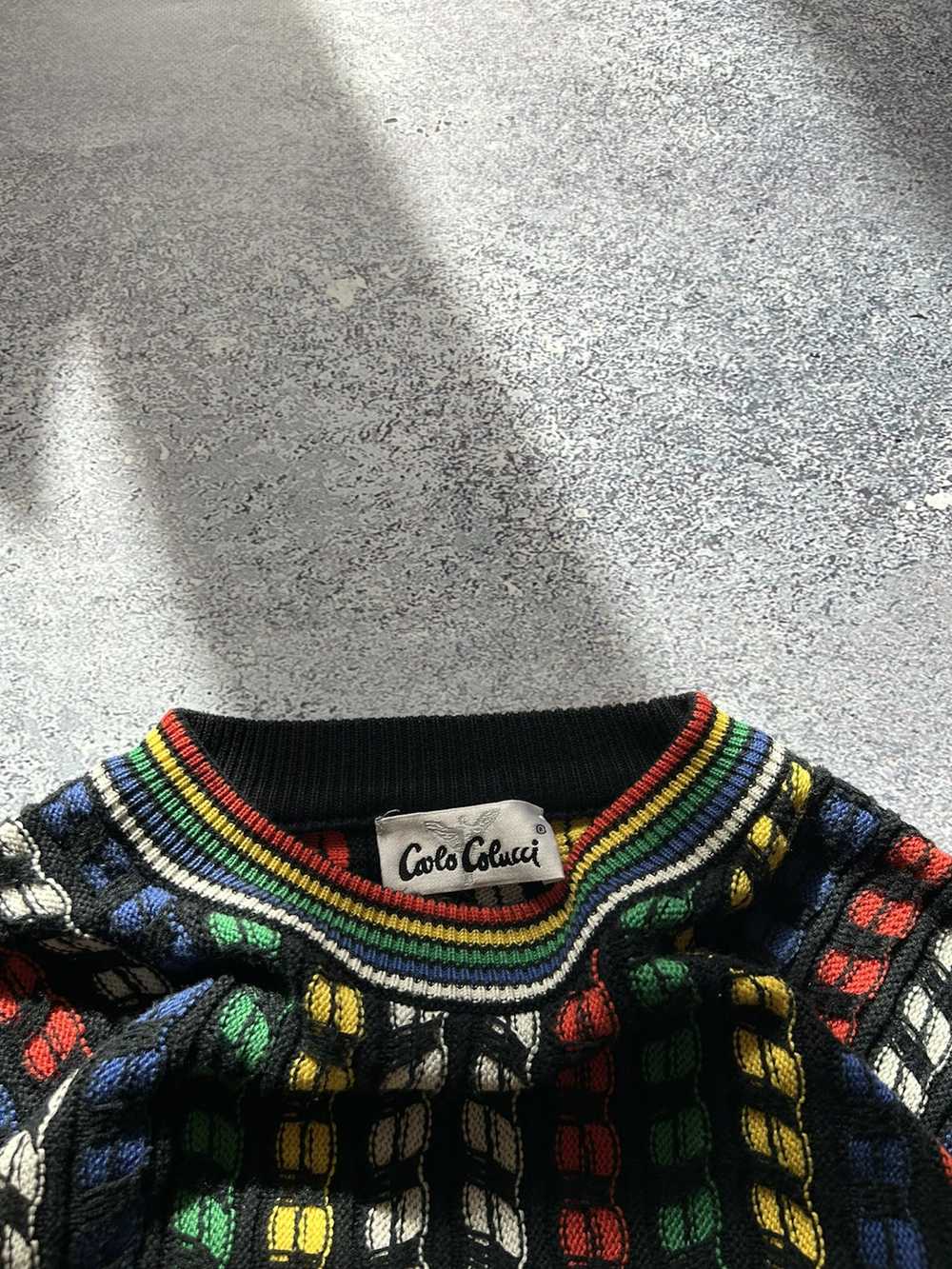 Carlo Colucci × Coloured Cable Knit Sweater × Coo… - image 6