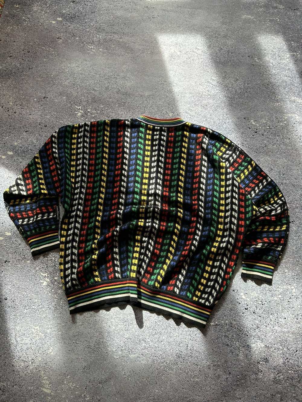 Carlo Colucci × Coloured Cable Knit Sweater × Coo… - image 8