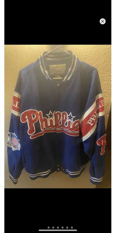 00's Pat Burrell Philadelphia Phillies Majestic Cream Alternate MLB Jersey  Size Large – Rare VNTG