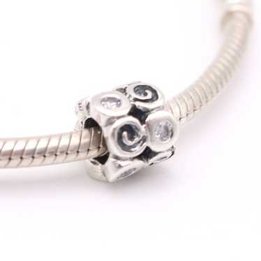 pandora Authentic PANDORA Swirlies with Clear CZ C