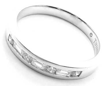 Tiffany & Co. Tiffany & Co 18k White Gold Diamond… - image 1