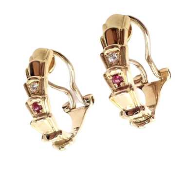 Other Christian Dior 18k Yellow Gold Diamond Ruby 