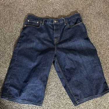 極太　Sean john デニムショーツ　jorts 濃紺 極太 Sean john デニムショーツ jorts 濃紺 - メルカリ