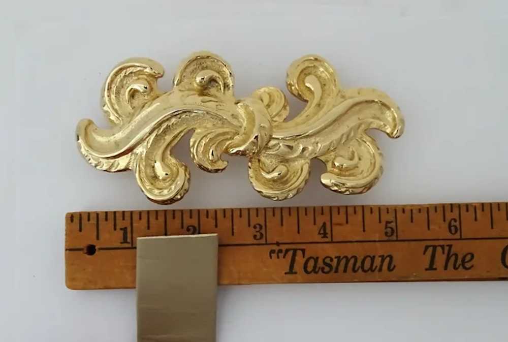 Vintage Mimi Di N Gold Plated Acanthus Buckle Bel… - image 10