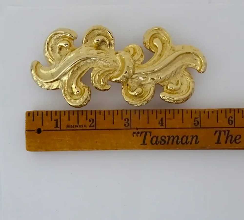 Vintage Mimi Di N Gold Plated Acanthus Buckle Bel… - image 7