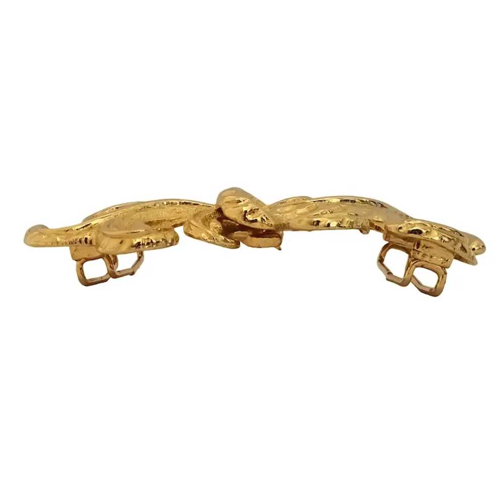 Vintage Mimi Di N Gold Plated Acanthus Buckle Bel… - image 8