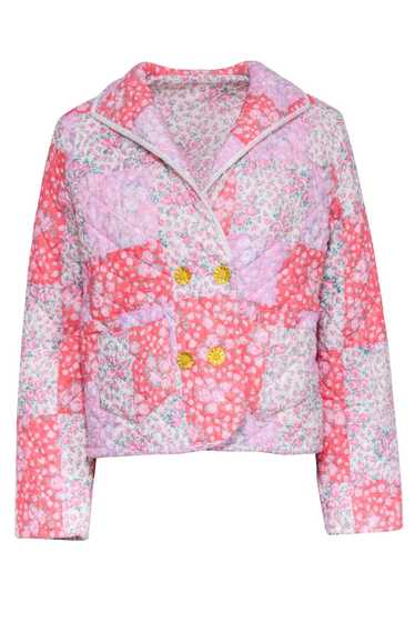 LoveShackFancy - Pink Patchwork Floral Jacket Sz S