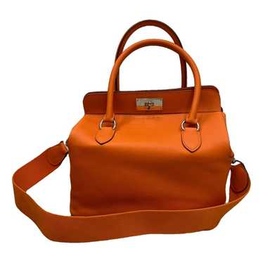 Hermes Saddle Box Orange Recycled Kraft Paper / Leather / Aluminum New –  Mightychic
