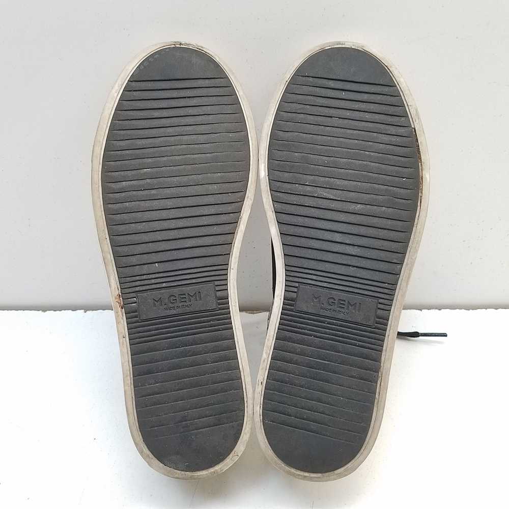 M. Gemi Snakeskin Print Leather Sneakers Beige Bl… - image 6
