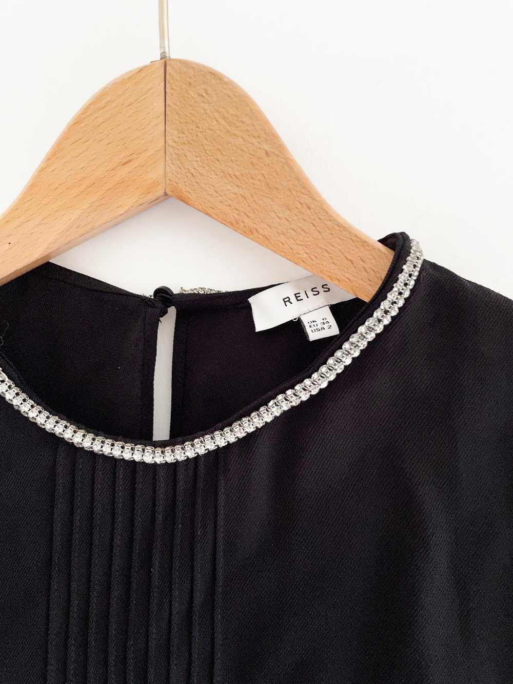 Reiss Black Blouse UK 6 - image 3