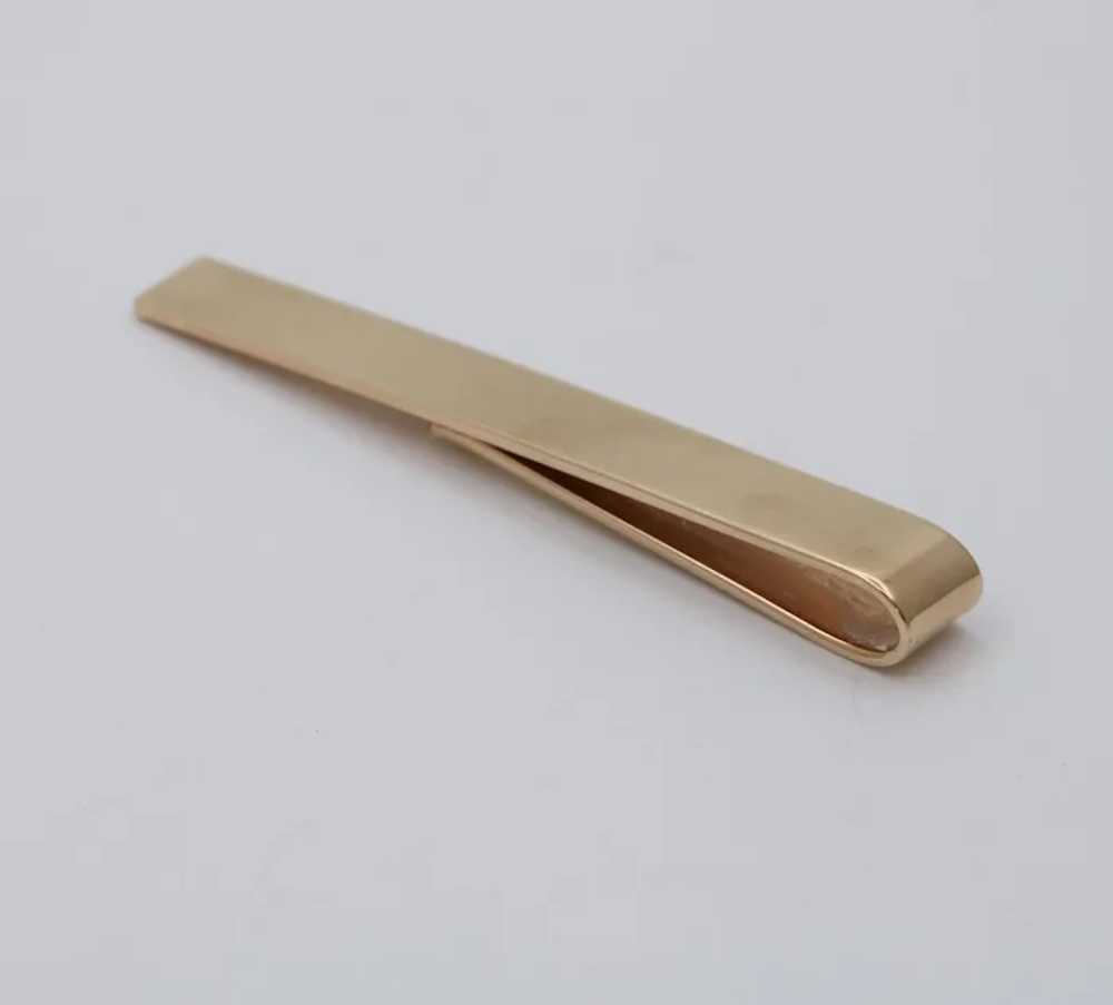 Vintage Tiffany & Co 14K Yellow Gold Tie Clip - image 4