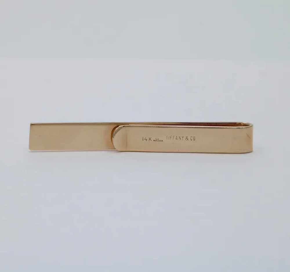 Vintage Tiffany & Co 14K Yellow Gold Tie Clip - image 5