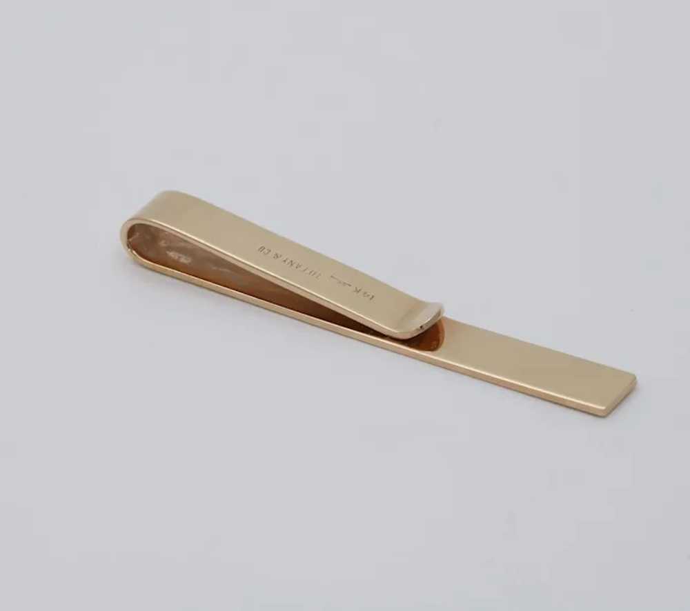 Vintage Tiffany & Co 14K Yellow Gold Tie Clip - image 6